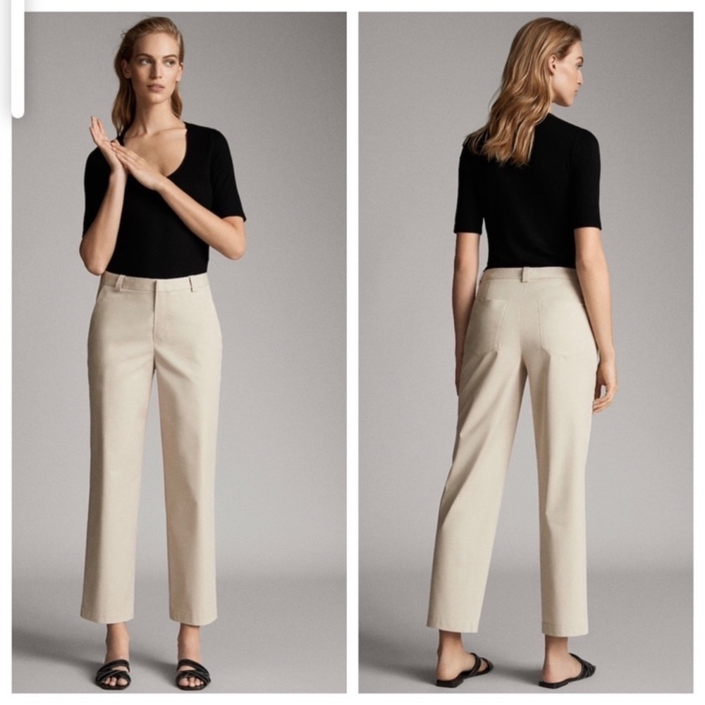 NWT Massimo Dutti Chino Trousers Size 12.